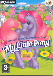 Size: 480x688 | Tagged: safe, ivy, light heart, sundance (g2), sunsparkle, sweet berry, earth pony, pony, g2, my little pony: friendship gardens, official, box art, cd-rom, core four, cover, female, game, hasbro, mare, pc, video game