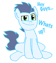 Size: 671x755 | Tagged: safe, artist:ajmstudios, soarin', pegasus, pony, g4, male, simple background, sitting, solo, stallion, transparent background