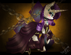 Size: 900x700 | Tagged: safe, artist:scythegirl, rarity, pony, g4, outfit, solo