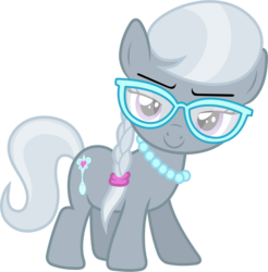 Size: 5710x5800 | Tagged: safe, artist:90sigma, silver spoon, earth pony, pony, g4, absurd resolution, female, filly, glasses, simple background, solo, transparent background, vector