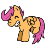 Size: 100x100 | Tagged: safe, artist:zenia, scootaloo, g4, animated, female, flying