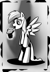 Size: 550x800 | Tagged: safe, artist:gsphere, derpy hooves, pegasus, pony, g4, female, mare, muffin