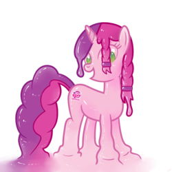 Size: 800x800 | Tagged: safe, artist:reuniclus, artist:smile, oc, oc only, oc:marker pony, goo, goo pony, original species, 4chan