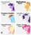 Size: 1500x1710 | Tagged: safe, artist:kman-studio, applejack, fluttershy, pinkie pie, rainbow dash, rarity, twilight sparkle, earth pony, pegasus, pony, unicorn, g4, bickham script, century gothic, chart, comic sans, comment limit number reached, comments locked down, doom paul in the comments, font, garamond, helvetica, mane six, side view, simple background, twentieth century, typography