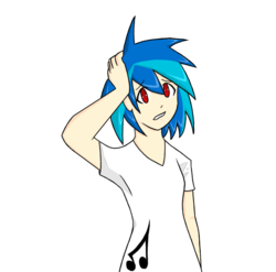 Size: 900x889 | Tagged: safe, artist:jojotaro, dj pon-3, vinyl scratch, human, ask human vinyl scratch, g4, humanized, solo