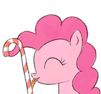 Size: 200x186 | Tagged: safe, artist:el-yeguero, pinkie pie, earth pony, pony, g4, animated, candy, candy cane, cute, diapinkes, female, food, frame by frame