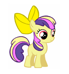 Size: 568x616 | Tagged: safe, oc, oc:crystal bloom, crystal pony, pony, g4, multicolored hair, recolor, simple background, white background