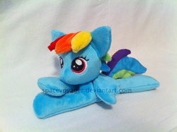 Size: 1000x747 | Tagged: safe, artist:planetplush, rainbow dash, pony, g4, beanie (plushie), irl, photo, plushie, solo