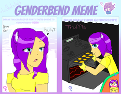 Size: 900x700 | Tagged: safe, artist:maroonjune, bon bon (g1), human, g1, my little pony tales, female, humanized, ms paint, rule 63