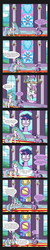 Size: 1347x6773 | Tagged: safe, artist:041744, princess cadance, princess celestia, shining armor, spike, twilight sparkle, alicorn, pony, unicorn, g4, comic, epic wife tossing, fastball special, food, peanut butter and jelly, sandwich, stained glass, twilight snapple, unicorn twilight