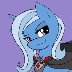 Size: 333x333 | Tagged: safe, artist:mental-mischief, trixie, g4, magic duel, smug