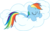 Size: 5200x3273 | Tagged: safe, artist:vaderpl, rainbow dash, g4, absurd resolution, cloud, simple background, sleeping, transparent background, vector