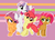 Size: 629x456 | Tagged: safe, artist:jessy, apple bloom, babs seed, scootaloo, sweetie belle, earth pony, pegasus, pony, unicorn, g4, cutie mark crusaders