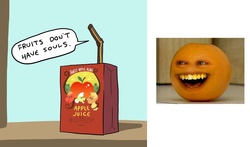 Size: 1360x800 | Tagged: safe, annoying orange, juice box, orange, photo