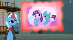 Size: 1919x1052 | Tagged: safe, trixie, twilight sparkle, g4, magic duel, my little pony: friendship is magic, exploitable meme, meme, ship:twixie, shipping, trixivision