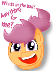 Size: 446x596 | Tagged: safe, artist:ajmstudios, scootaloo, g4, cute, looks up, scootawants