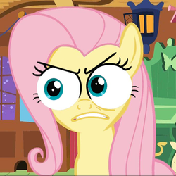 Size: 700x700 | Tagged: safe, edit, edited screencap, screencap, fluttershy, g4, stare master, faic, special eyes, squee