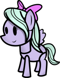 Size: 900x1172 | Tagged: safe, artist:fineprint-mlp, flitter, g4, paper mario, paper pony, parody, simple background, solo, transparent background