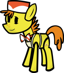 Size: 900x1038 | Tagged: safe, artist:fineprint-mlp, carrot cake, g4, paper mario, paper pony, parody, simple background, solo, transparent background