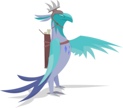 Size: 2600x2283 | Tagged: dead source, safe, artist:jittery-the-dragon, oc, oc only, oc:carinae, phoenix, mercenary, simple background, solo, transparent background