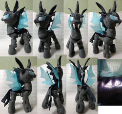 Size: 2689x2500 | Tagged: safe, artist:rens-twin, changeling, irl, photo, plushie, solo