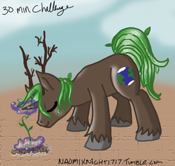 Size: 500x473 | Tagged: safe, artist:naomiknight17, 30 minute art challenge, earth, ponified