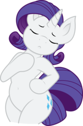 Size: 5494x8269 | Tagged: dead source, safe, artist:joey darkmeat, artist:tim015, rarity, pony, unicorn, g4, absurd resolution, belly button, bipedal, colored, eyes closed, female, hind legs, legs together, mare, simple background, solo, transparent background, vector, wide hips