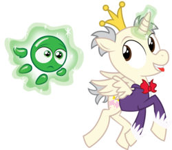 Size: 938x820 | Tagged: safe, artist:alisonwonderland1951, alicorn, pony, crossover, king candy, magic, ponified, sour bill, sugar rush, wreck-it ralph