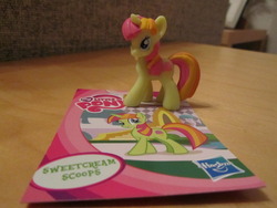 Size: 1024x768 | Tagged: safe, sweetcream scoops, pony, g4, blind bag, collector card, irl, photo, toy