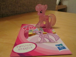 Size: 1024x768 | Tagged: safe, twilight sparkle, pony, g4, blind bag, collector card, irl, photo, toy