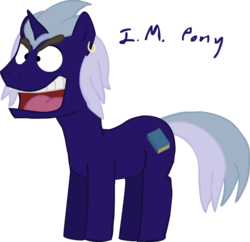 Size: 900x871 | Tagged: safe, artist:turbojuk, pony, book, i.m. meen, ponified, simple background, transparent background