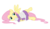 Size: 3000x1714 | Tagged: safe, artist:alexiy777, fluttershy, pony, g4, bathrobe, bedroom eyes, clothes, female, robe, show accurate, simple background, solo, transparent background, vector