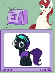 Size: 529x701 | Tagged: safe, oc, oc only, oc:fausticorn, oc:nyx, pony, fanfic:past sins, exploitable meme, meme, tv meme