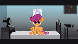 Size: 5000x2813 | Tagged: safe, artist:jennieoo, scootaloo, g4, show accurate, vector