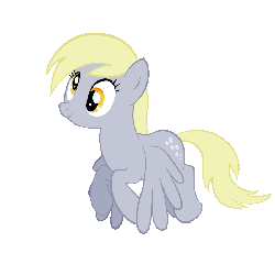 Size: 700x700 | Tagged: safe, artist:c-quel, derpy hooves, pegasus, pony, g4, animated, female, flying, mare, solo