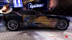 Size: 1280x720 | Tagged: safe, spitfire, g4, aston martin, aston martin one 77, car, forza motorsport 4, itasha, top gear