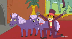 Size: 847x464 | Tagged: safe, pony, shetland pony, barely pony related, pony reference, superjail, the warden, warden