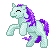 Size: 50x50 | Tagged: safe, hopscotch, g1, animated, gif, gif for breezies, picture for breezies, pixel art, silly, sprite, tongue out