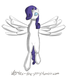 Size: 1280x1476 | Tagged: safe, artist:vertex-the-pony, rarity, alicorn, pony, g4, 30 minute art challenge, alicornified, eyes closed, female, race swap, raricorn, simple background, smiling, solo