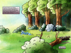 Size: 1280x960 | Tagged: safe, artist:bronycurious, trixie, pony, unicorn, comic:recovery, g4, female, mare, solo, tree