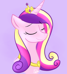 Size: 900x1000 | Tagged: dead source, safe, artist:sierramelody, princess cadance, pony, g4, eyes closed, female, solo