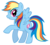 Size: 900x807 | Tagged: safe, artist:durpy, rainbow dash, pegasus, pony, g4, female, happy meal, mare, mcdash, mcdonald's, simple background, solo, stock vector, transparent background, vector