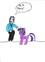 Size: 1024x1408 | Tagged: safe, artist:i-need-a-medic, twilight sparkle, g4, crossover, the room, tommy wiseau
