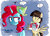 Size: 1280x930 | Tagged: safe, artist:walliscolours, snowdrop (g4), wild fire, oc, g4, mutatingraven, sibsy