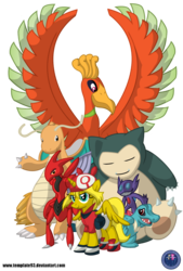 Size: 1024x1516 | Tagged: safe, artist:template93, oc, oc:ticket, alicorn, dragonite, ho-oh, pony, sableye, scizor, snorlax, totodile, alicorn oc, crossover, may, pokémon, pokémon advanced, ponified, shoes, simple background, sneakers, transparent background