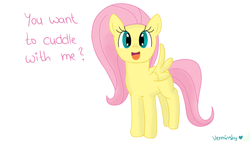 Size: 1920x1080 | Tagged: safe, artist:verminshy, fluttershy, g4, bronybait, excited, happy, smiling