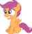 Size: 5553x5855 | Tagged: safe, artist:deadparrot22, scootaloo, pony, g4, absurd resolution, female, lip bite, simple background, sitting, solo, transparent background, vector