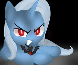 Size: 600x500 | Tagged: safe, artist:idsmehlite, trixie, g4, magic duel, alicorn amulet, grin, smiling