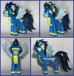 Size: 879x908 | Tagged: safe, artist:madponyscientist, soarin', pony, g4, customized toy, irl, photo, sculpture, solo, toy