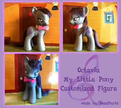 Size: 900x804 | Tagged: safe, artist:deadpants, octavia melody, earth pony, pony, g4, brushable, customized toy, irl, photo, solo, toy
